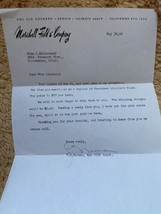 1966 Marshall Fields &amp; Company Letterhead Letter To Customer Paper Ephem... - £15.22 GBP