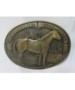 Vtg Tony Lama Bi-Centennial 1776-1976 Horse Belt Buckle 7604L Solid Bras... - $19.99