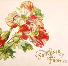 1900s Postcard Embossed Flowers Souvenir From Maine Antique Ephemera E83B - $19.99
