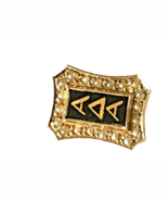 Alpha Delta Alpha Pin 10k 20 Seed Pearls VTG 1/2” L x  3/8” W Enamel Sol... - $105.45 CAD