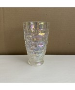 (1) Federal Yorktown Iridescent Thumbprint Glass Tumblers 10oz MCM Vinta... - $20.75