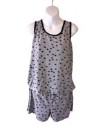 Lucky Brand Women 2-Piece Set Short &amp; Tank Sleepwear Pajama Gray Blue St... - $17.13