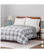 Berkshire Blanket Gray Grey Multicolor Herringbone Microfiber Reversible... - €47,24 EUR+