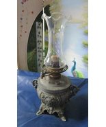 1880s Nicholas Muller &amp; Sons NY cast Metal Oil lamp Unique/Original - £295.35 GBP