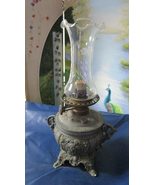 1880s Nicholas Muller &amp; Sons NY cast Metal Oil lamp Unique/Original - $375.33