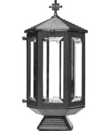 12&quot; Metal Glass Candle Holder Cemetery Sanctuary Oil Lamp Memorial Grave... - $87.76 CAD