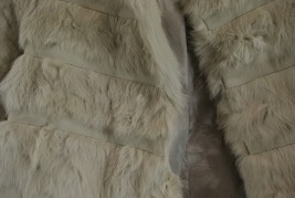 Seven Nine Fur Jacket Beige Angora Jang Hun Lee Cropped Leather Rabbit S... - $52.06