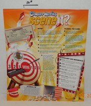 Screenlife Comedy Movies Scene it DVD Board Game Replacement Instructions ONLY - £3.84 GBP