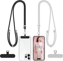 Cell Phone Lanyard 2 Adjustable Phone Neck Strap 2 Phone Tether Tabs Universal P - £18.01 GBP