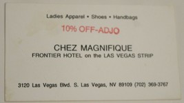 Frontier Hotel Vintage Business Card Las Vegas Nevada bc3 - £4.01 GBP