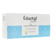 EDUCTYL Adult Suppositories 12 effervescent suppositories - $24.50
