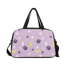 Cat Anime Bunny Star Moon Kawaii Travel Bag With Shoe Compartment - £39.40 GBP