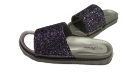 Forever Link Women&#39;s Size 9 Bling Sparkly Slides Platform Flat Sandals S... - $19.99