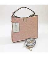 Jen &amp; Co Tati Satchel Bag Beige Crocodile Vegan Leather Shoulder Cross B... - $849.96 MXN