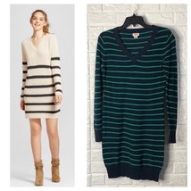NWT Mossimo navy striped v-neck sweater dress Women’s Size M Medium - £14.12 GBP
