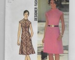 Vtg 1972 Uncut Simplicity Sewing Pattern 9910 Designer Dress Sz 14 Bust ... - $12.99