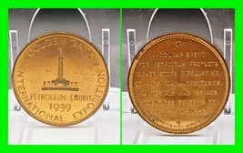 So Called Dollar Hk 484 Medal 1939 Golden Gate Int. Exposition Petroleum Exhibit - £19.73 GBP