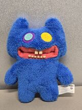 Fuggler Funny Ugly Blue Monster With Button Eyes And Realistic Teeth - $19.90