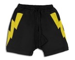 The Rad Black Kids Cotton Lightning Bolt Jump Higher Shorts in Black-XL - $64.94