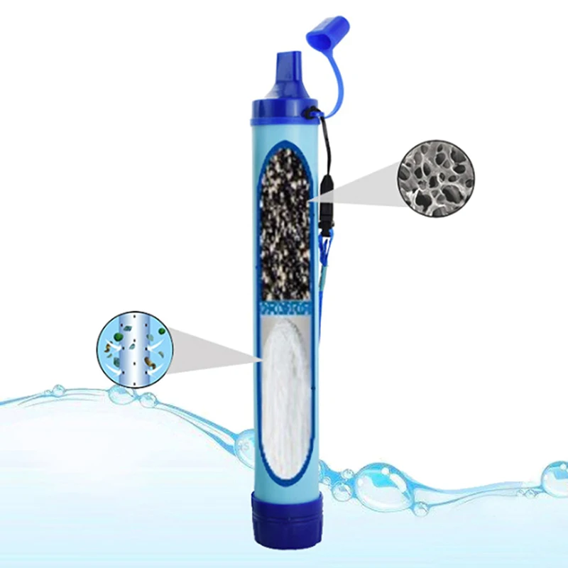 Portable Outdoor Wild Life Emergency Direct Drinking Water Filtering Tool - £14.09 GBP