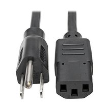 Tripp Lite Computer Power Cord, 13A, 16AWG (NEMA 5-15P to IEC-320-C13) 2... - $13.66