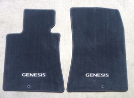 2009 2010 2011 2012 2013 2014 Hyundai Genesis Carpet Floor Mats Set Black OEM - £43.07 GBP