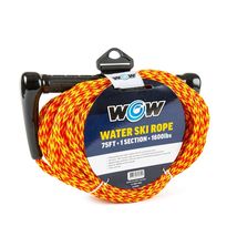 WOW Sports Water Ski Rope 75ft UV Treated Floating Handle Wakeboard Wake... - $65.92
