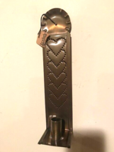 New Heart Candle sconce in Antiqued Brass image 2