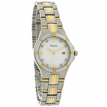 Bulova 98P116 Women&#39;s MOP Dial Two-Tone Stainless Steel Diamond Accented Watch - $109.99