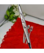 4X Carlton Stainless Long Handled Tea Malt Spoons Fork Woodcrest CAS1 Sc... - $12.98