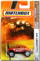 Matchbox - Volkswagen 4X4: All Terrain #4/13 - #91/100 (2008) *Orange Ed... - $4.00