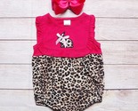 NEW Boutique Baby Girls Easter Bunny Rabbit Leopard Romper Jumpsuit - £6.85 GBP