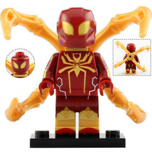 Sentinel Iron Spider - Spiderman Armor Marvel Minifigure Block Gift Toy New - $54.43 MXN