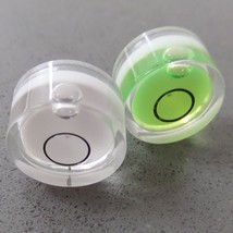 Green &amp; White Small Tiny Spirit Bubble Bulls Eye - $5.78