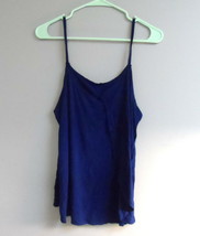 Adore Me Women&#39;s Pajama Top Cami Tank Sleepwear 07505 Blue Depths Large - $7.59