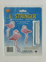 1998 Beistel 6.5&#39; Stringer Decorations Assembled Pink Flamingos New - £6.42 GBP