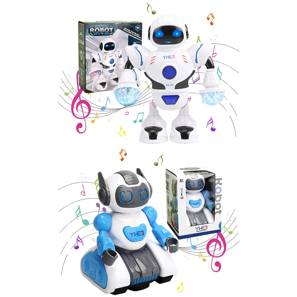 Educational Robot Toys With Music Light Plastic Dancing Robot Toy Smooth Early - £16.09 GBP+