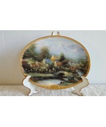 THOMAS KINKADE LAMPLIGHT COUNTY PLATE BRADFORD EXCHANGE 1995 - £11.79 GBP