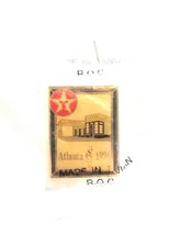 Vintage Texaco Atlanta Olympics 1996 Pin Fuel Gas Station Taiwan Pinback Shirt - £14.12 GBP
