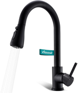 Black Kitchen Faucet with Pull down Sprayer for RV Sink,  Kitchen Sink F... - €49,32 EUR