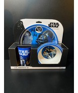 Star Wars 3-Pc Dinnerware Set For Kids Children Plate Bowl &amp; Cup - $370.12 MXN