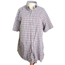 Ralph Lauren Classic Fit Plaid Cotton Oxford Shirt Size Large - £19.78 GBP