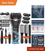 Rechargeable Electric Callus Remover with 3 Roller Heads – 17 in 1 Pedic... - $27.67