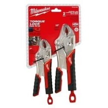Milwaukee Tool 2 Pc. 7" & 10" TORQUE LOCK CURVED JAW LOCKING PLIERS SET WITH GRI - $1,894.84 MXN
