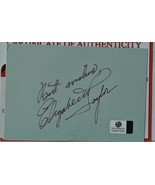 ELIZABETH TAYLOR SIGNED PAGE - National Velvet - Cat On A Hot Tin Roof  ... - $429.00