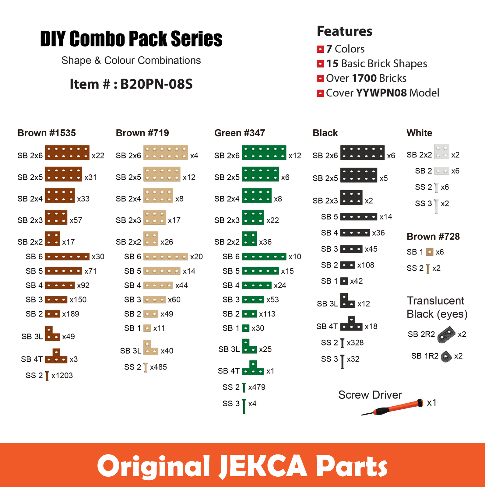 Peppermint Patty (Peanuts) Brick Sculpture (JEKCA Lego Brick) DIY Kit Item image 3