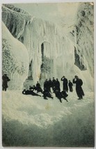 Niagara Falls Cave of The Winds in Winter 1908 to Tillie Pa Postcard R9 - $9.95