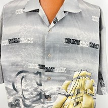 Grandeur Hawaiian Aloha XXL Shirt Counterattack  Sail Boat Ship Schooner... - £31.69 GBP