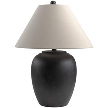 Farmhouse Table Lamp Beige Black Modern Contemporary - $139.10