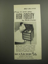 1955 RCA Victor Mark IV Model 6HF4 Phonograph Advertisement - $18.49